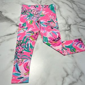 Lilly Pulitzer NEW Brest cancer awareness leggings sz S (4-5yrs)